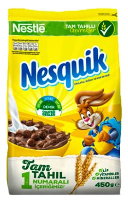 NESTLE NESQUİK MISIR GEVREĞİ ÇİKOLATALI 450 GR