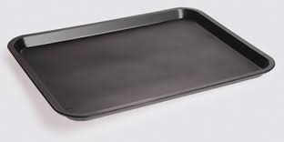 PLASTİK TEPSİ BURGER SİYAH SEM 