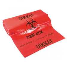 TIBBİ ATIK ÇÖP TORBASI 55x60 300gr 10x20 ADET MADALYA 