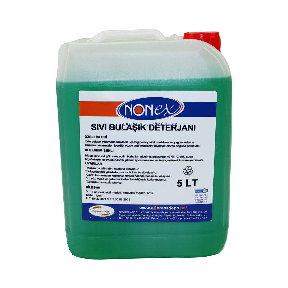 NONEX ELDE BULAŞIK YIKAMA DETERJANI 5kg NX301