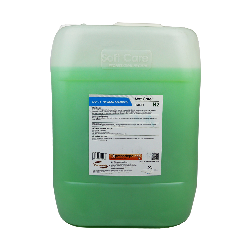 SOFTCARE H2 HAND SIVI EL YIKAMA MADDESİ 20 lt MAVİ
