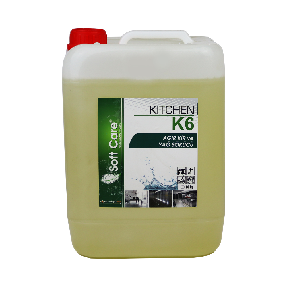 SOFTCARE K6 KITCHEN AĞIR KİR VE YAĞ SÖKÜCÜ 10 lt