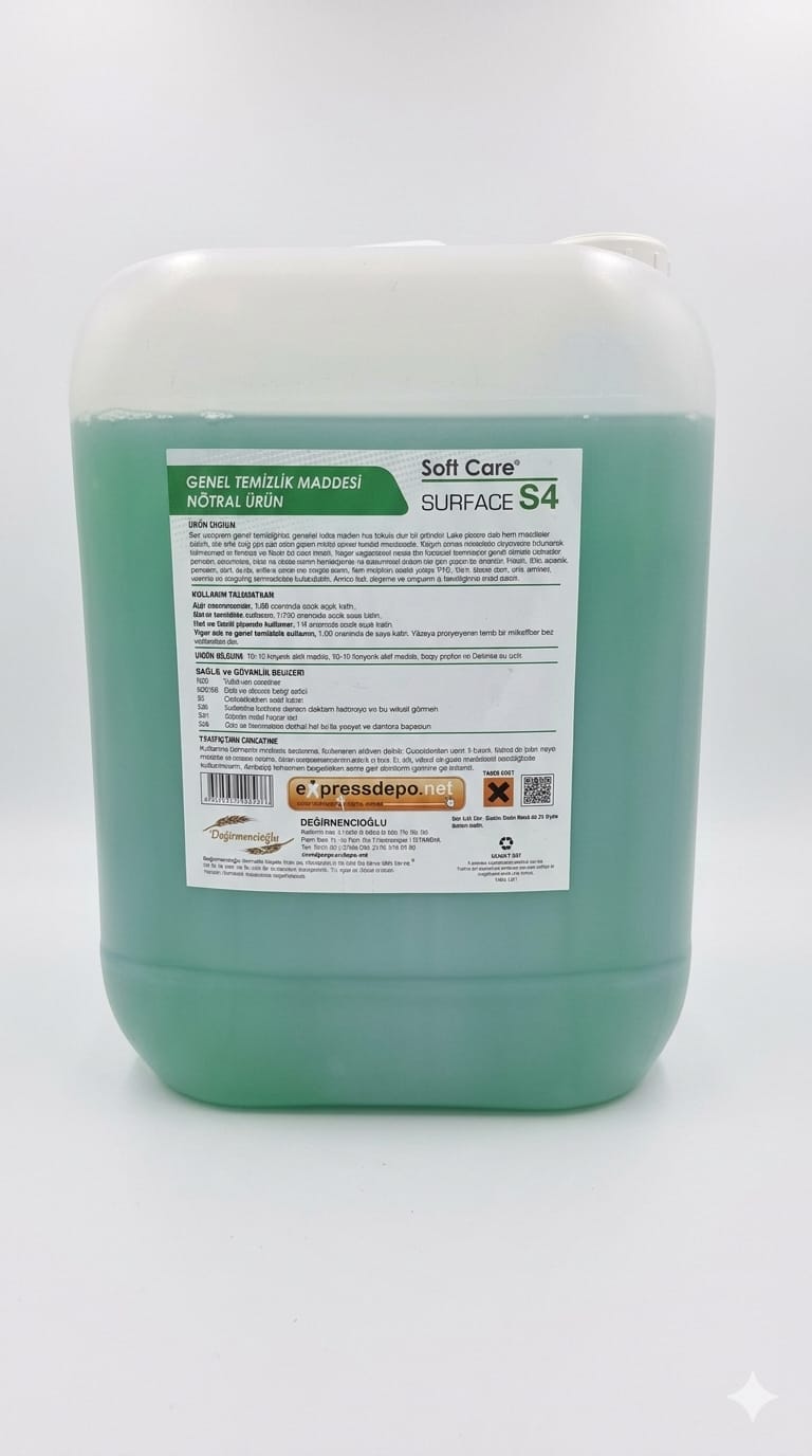 SOFTCARE S4 SURFACE NÖTRAL GENEL YÜZEY TEM. MADDESİ 10 lt