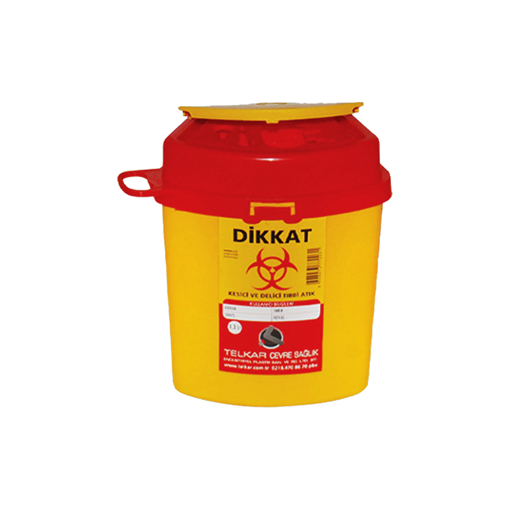 TIBBİ ATIK KUTUSU 1.3 lt. MİNİ 