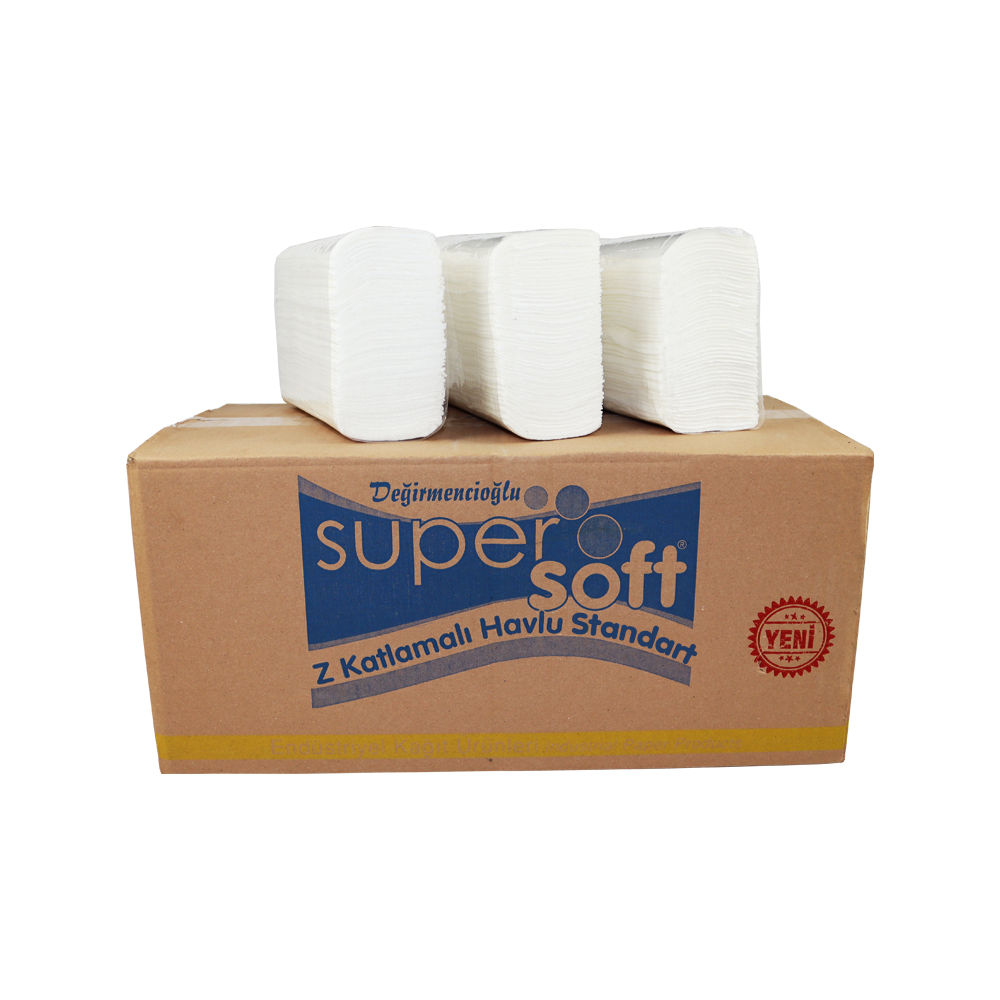 Z KATLAMA KAĞIT HAVLU 2400 LÜ STANDART SUPERSOFT
