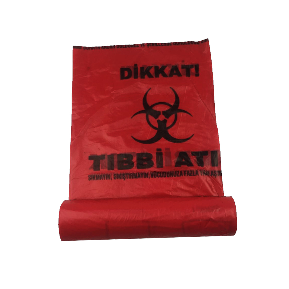 TIBBİ ATIK ÇÖP TORBASI 80x110 800gr 10x10 ADET SUPERSOFT