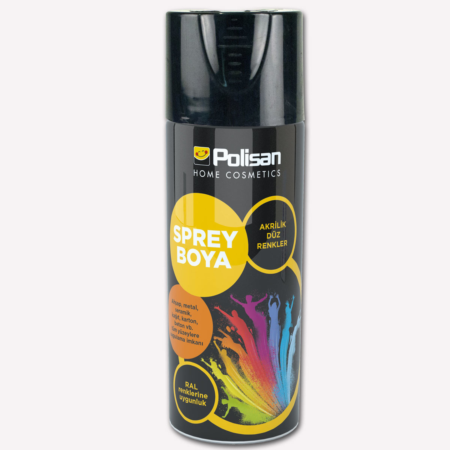 SPREY BOYA SİYAH  POLİSAN 400 ML